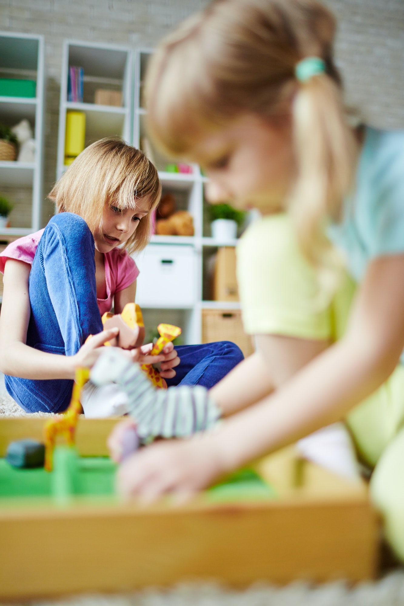 Playing in kindergarten